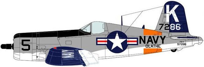 109 F4U-4 Corsair NAS Olathe”, “Light Gull Gray scheme”, “Corsair restoration reference”.