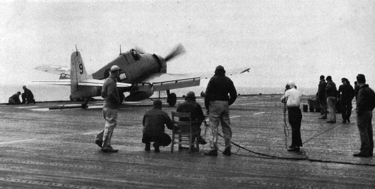 1200px-Grumman_F6F-5K_Hellcat_drone_is_launched_from_USS_Shangri-La_(CV-38)_during_Operation_Crossroads,_in_July_1946 1200px Grumman F6F 5K Hellcat drone is launched from USS Shangri La CV 38 during Operation Crossroads in July 1946