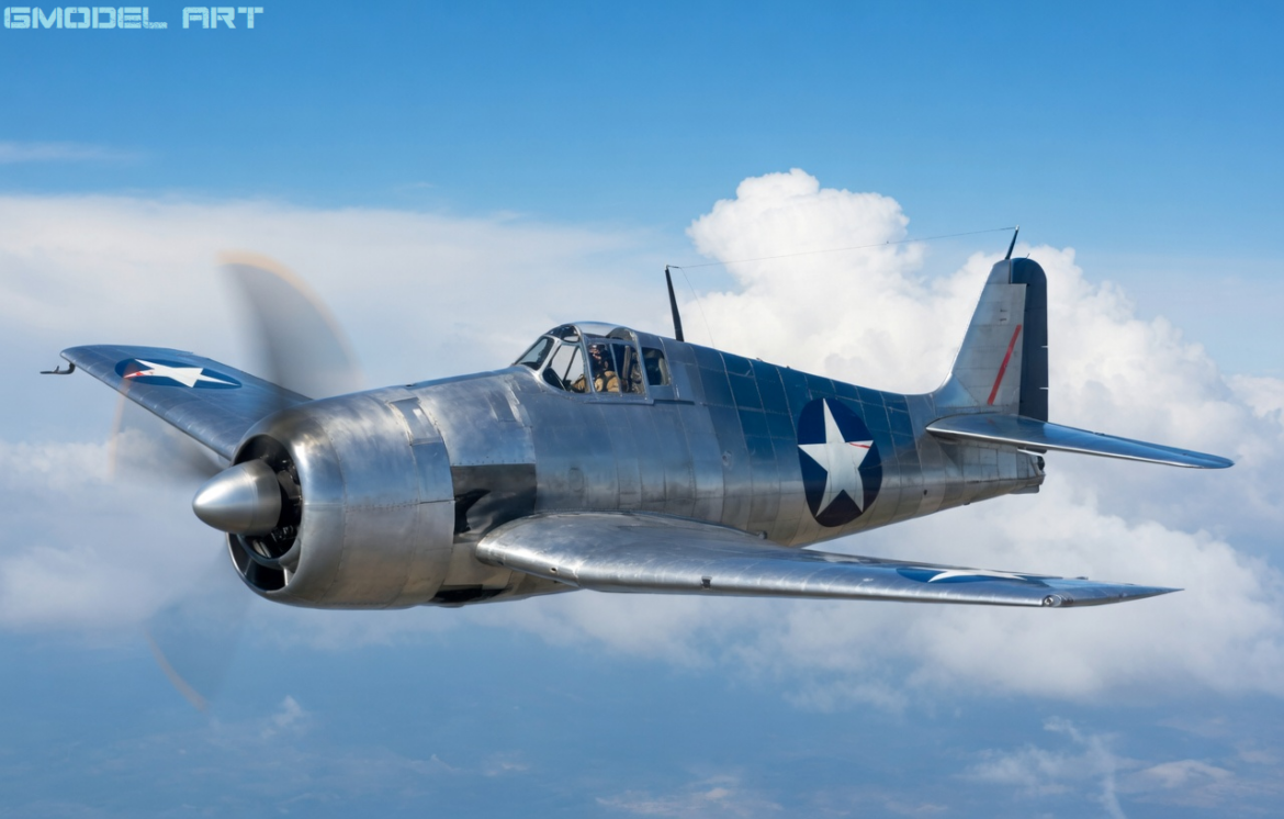Grumman XF6F-1 Hellcat prototype during its first flight tests at Bethpage Long Island in June 1942.