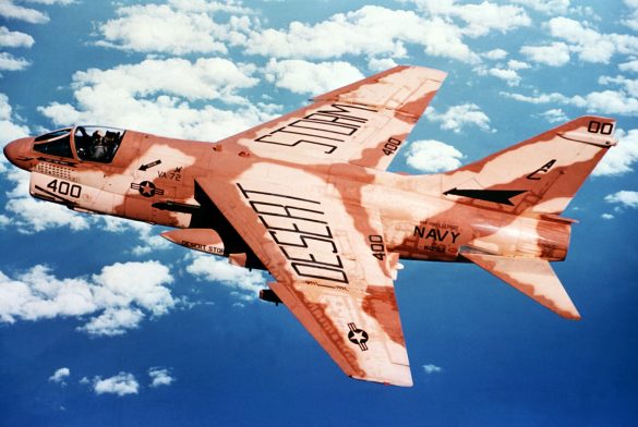 LTV A 7E Corsair II of VA 72 in flight on 5 June 1991 6465576