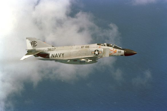 McDonnell Douglas F 4J Phantom II of VF 102 in flight in 1968 6430105