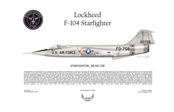 lockheed f 104 starfighter arthur eggers