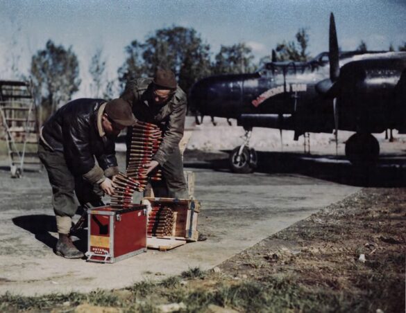 P 61A 42 5583 Dangerous Dan of the 425th Night Fighter Squadron pilot 1lt Carl Byars