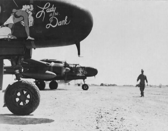 P 61B 42 39408 Lady In The Dark of the 548th Night Fighter Squadron 42 5609 Bat Outa Hell