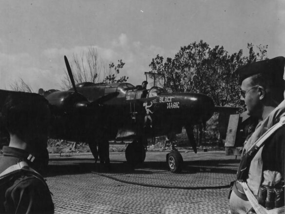P 61B 42 39478 Black Magic of the 414th Night Fighter Squadron pilot 1lt Robert G. Rip Bolander