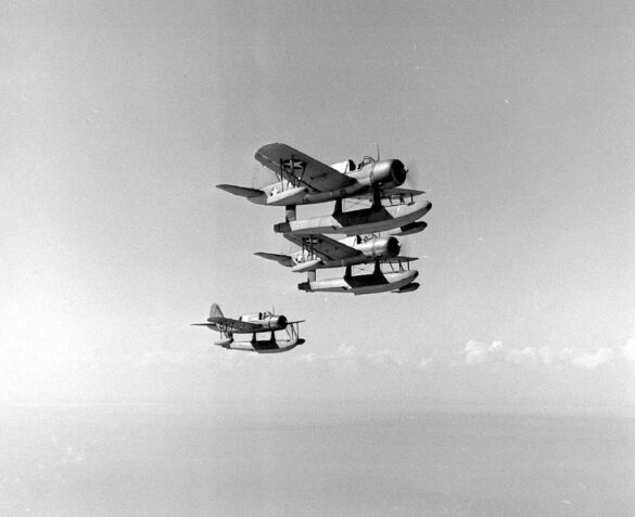 "Vought OS2U Kingfisher kit collection in 1/48 and 1/72 scales for modelers"