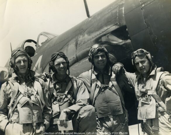 “WW2 USAAF pilot in A‑2 jacket and flight suit, Pacific theater”