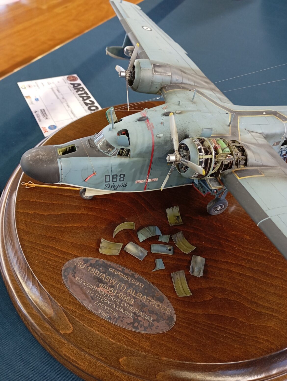 Tsonos Megas scale model aircraft weathering
