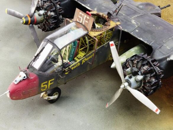 Kittyhawk OV-10A Bronco 1/32 Airplane Kit – detailed twin-tail model