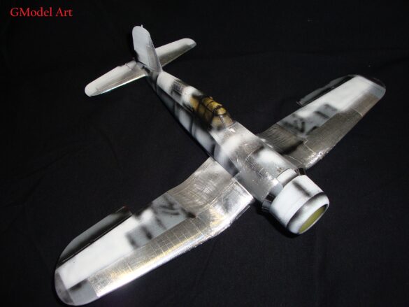 "F4U-1 Birdcage Corsair 126 model kit painted in weathered Pacific War variant"