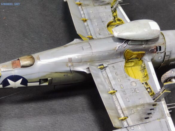 “Annotated 3D Weathering Diagram of F4U Corsair - 1/48 scale”)*