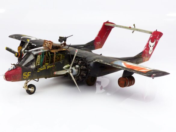 Kittyhawk OV-10A Bronco 1/32 Airplane Kit – detailed twin-tail model