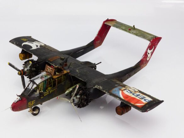 Kittyhawk OV-10A Bronco 1/32 Airplane Kit – detailed twin-tail model