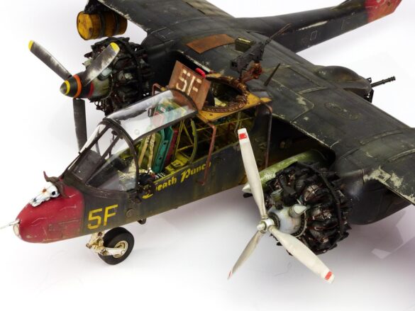 Kittyhawk OV-10A Bronco 1/32 Airplane Kit – detailed twin-tail model