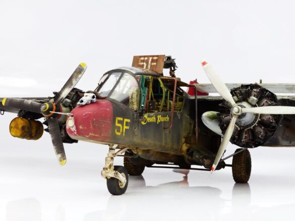Kittyhawk OV-10A Bronco 1/32 Airplane Kit – detailed twin-tail model