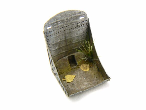 1/48 P-40M RNZAF scale model with open panels and detailed interior, expertly weathered to represent a derelict aircraft.”