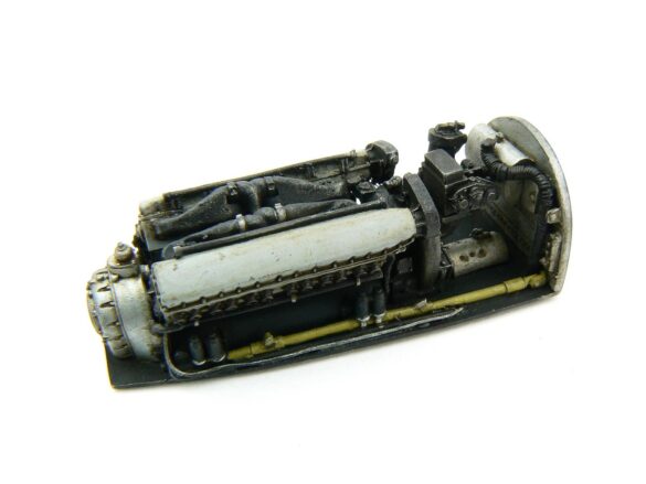 1/48 P-40M RNZAF scale model with open panels and detailed interior, expertly weathered to represent a derelict aircraft.”