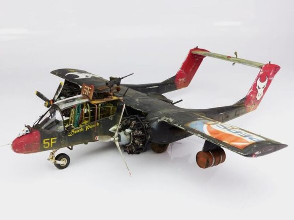 Kittyhawk OV-10A Bronco 1/32 Airplane Kit – detailed twin-tail model
