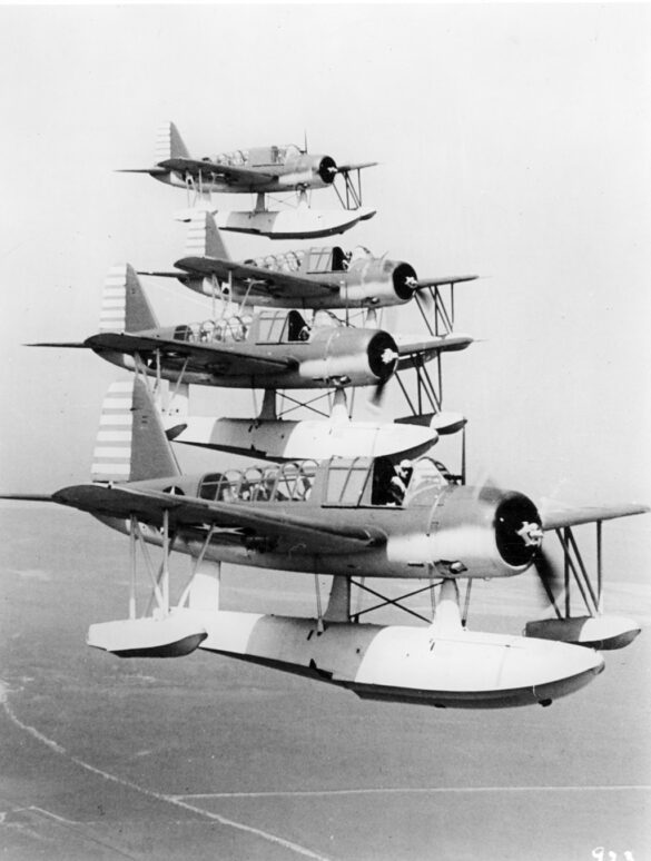 "Vought OS2U Kingfisher kit collection in 1/48 and 1/72 scales for modelers"