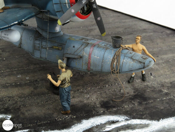 Completed Curtiss SC-1 Seahawk model in 1:48 scale by Halberd Models, built by GModel Art, painted in silver US Navy markings.