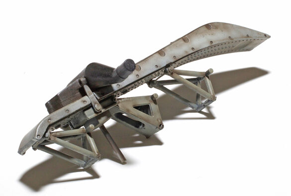 Realistic Messerschmitt Me 163 Komet landing strip with modified landing gear and polished tires
