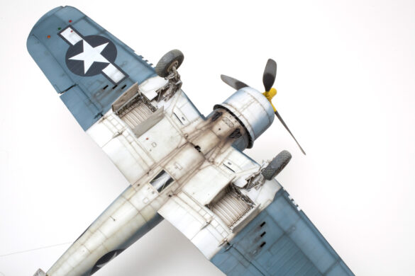 “Annotated 3D Weathering Diagram of F4U Corsair - 1/48 scale”)*