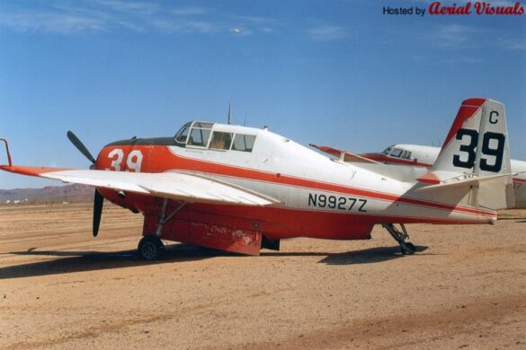 TBM Avenger Spray Plane – WWII Bomber Converted for Farming and Firefighting TBM Avenger firebomber in flight over forest fire zone – Canada, 1970s Converted TBM Avenger crop duster with yellow-red livery parked at rural airstrip Underside view of TBM with spray booms installed under wings Scale model of TBM Avenger spray plane with belly tank and weathered finish