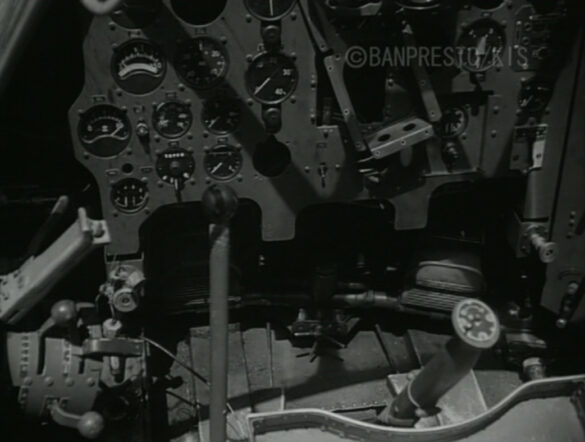 Detailed cockpit of the Raiden model showing added US-style seat belts and instrument panel.