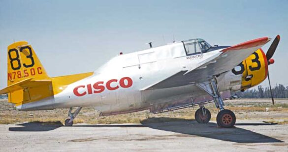 TBM Avenger Spray Plane – WWII Bomber Converted for Farming and Firefighting TBM Avenger firebomber in flight over forest fire zone – Canada, 1970s Converted TBM Avenger crop duster with yellow-red livery parked at rural airstrip Underside view of TBM with spray booms installed under wings Scale model of TBM Avenger spray plane with belly tank and weathered finish