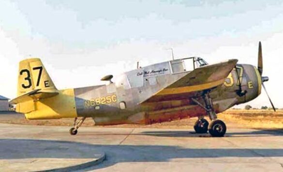 TBM Avenger Spray Plane – WWII Bomber Converted for Farming and Firefighting TBM Avenger firebomber in flight over forest fire zone – Canada, 1970s Converted TBM Avenger crop duster with yellow-red livery parked at rural airstrip Underside view of TBM with spray booms installed under wings Scale model of TBM Avenger spray plane with belly tank and weathered finish