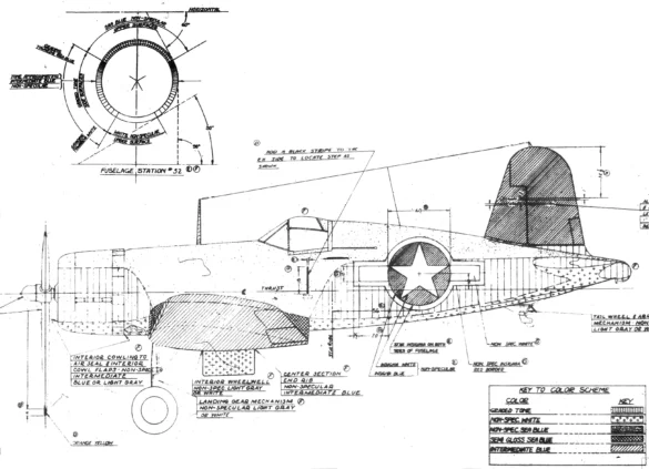 "F4U-2(N) Corsair night fighter with radar dome on right wingtip – VF(N)-101, USS Enterprise, 1944" "Modified F4U-1A Corsair converted to night fighter configuration – VMF(N)-532, Roi Island base, 1944" "US Navy F4U-2 Corsair with flame arrestors and black-over-blue night camouflage" "Close-up of AIA radar dome installed on F4U-2 wing – early WWII night fighter technology" "Cockpit interior of F4U-2(N) with Sperry autopilot and radar display"