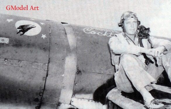 "F4U-2(N) Corsair night fighter with radar dome on right wingtip – VF(N)-101, USS Enterprise, 1944" "Modified F4U-1A Corsair converted to night fighter configuration – VMF(N)-532, Roi Island base, 1944" "US Navy F4U-2 Corsair with flame arrestors and black-over-blue night camouflage" "Close-up of AIA radar dome installed on F4U-2 wing – early WWII night fighter technology" "Cockpit interior of F4U-2(N) with Sperry autopilot and radar display"
