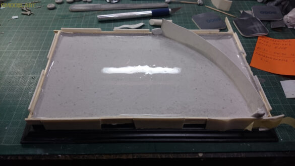 plaster of paris airbase diorama base