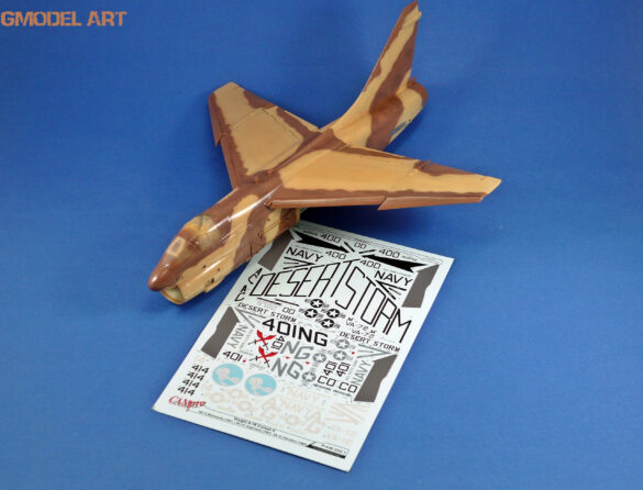 A-7E Corsair II VA-72 Blue Hawks Desert Storm 1991 scale model 1/48