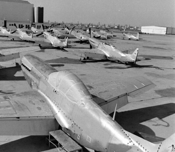 P-51C Mustang ROCAF 1948 reconstruction in Texas with razorback fuselage