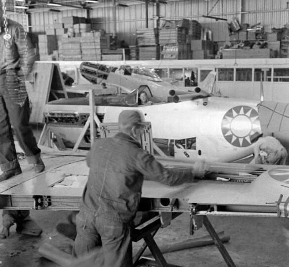 P-51C Mustang ROCAF 1948 reconstruction in Texas with razorback fuselage