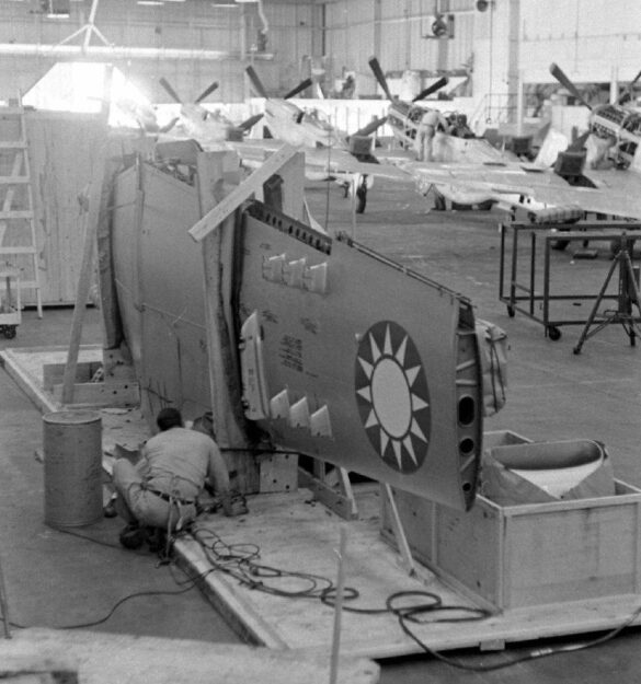 P-51C Mustang ROCAF 1948 reconstruction in Texas with razorback fuselage