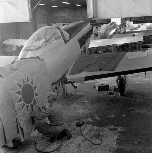 P-51C Mustang ROCAF 1948 reconstruction in Texas with razorback fuselage