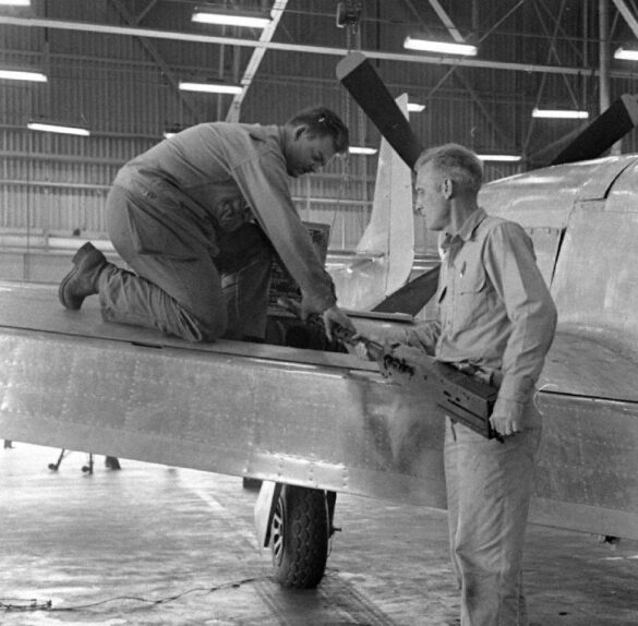 P-51C Mustang ROCAF 1948 reconstruction in Texas with razorback fuselage