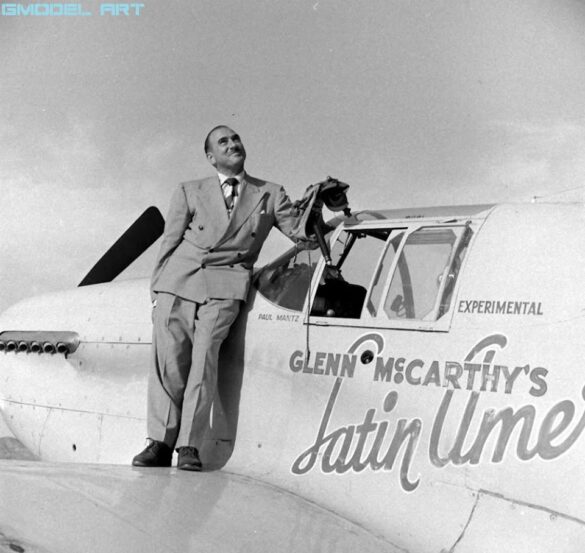 North American P-51 Mustang racing aircraft Bendix Trophy 1940s black and white historical image