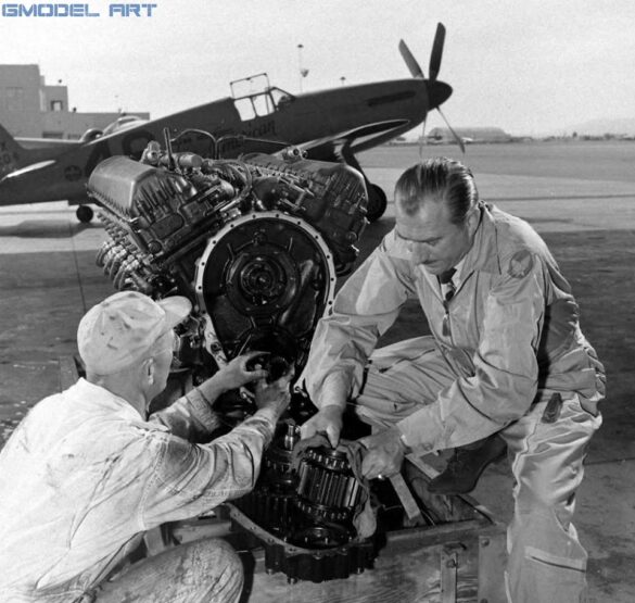 North American P-51 Mustang racing aircraft Bendix Trophy 1940s black and white historical image
