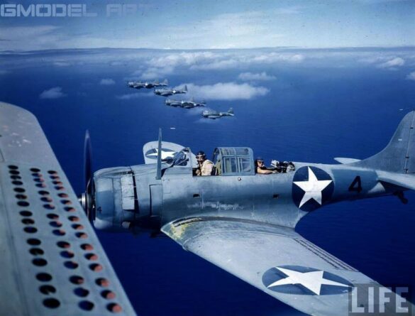 SBD Dauntless Midway Camouflage Douglas SBD Dauntless dive bomber Blue Gray Light Gray Battle of Midway