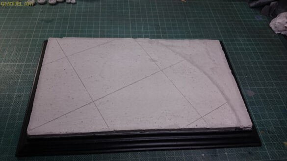 plaster of paris airbase diorama base