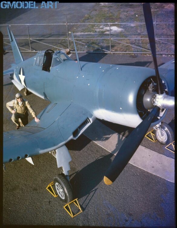 F4U-1 Birdcage Corsair Blue Gray Light Gray Camouflage Vought F4U-1 Birdcage Corsair early war Blue Gray Light Gray camouflage US Navy 1942