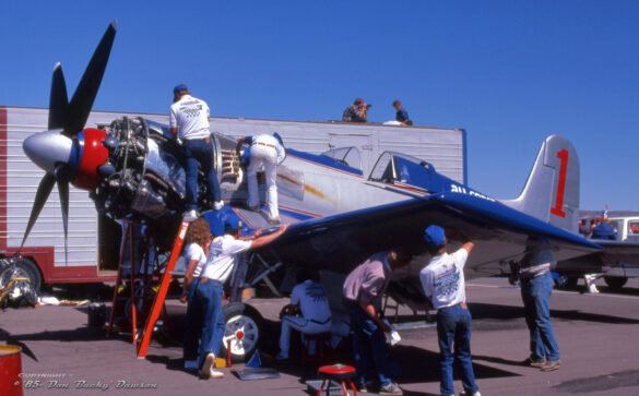 F4U Super Corsair Budweiser Light 1 Reno Air Races N31518 F4U Super Corsair Budweiser Light 1 N31518 racing at Reno Air Races at high speed
