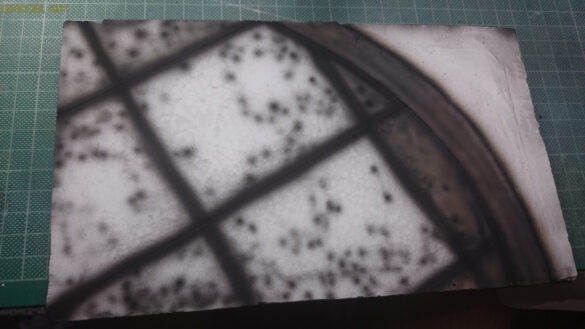 plaster of paris airbase diorama base