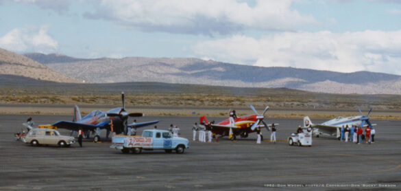 F4U Super Corsair Budweiser Light 1 Reno Air Races N31518 F4U Super Corsair Budweiser Light 1 N31518 racing at Reno Air Races at high speed