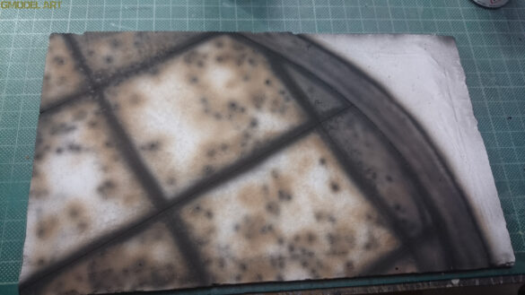 plaster of paris airbase diorama base