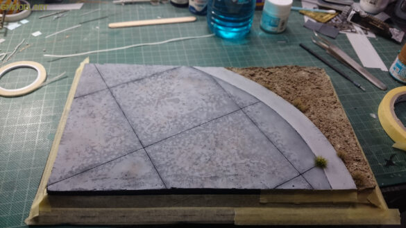 plaster of paris airbase diorama base