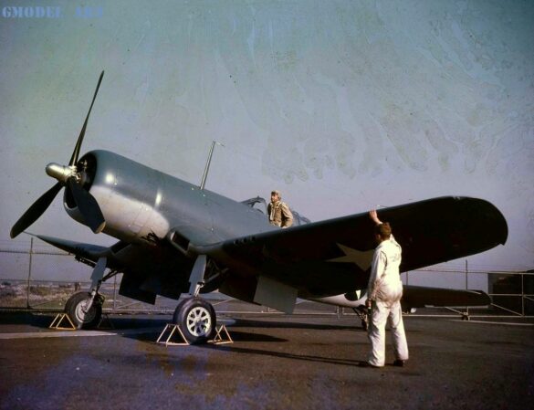 F4U-1 Birdcage Corsair Blue Gray Light Gray Camouflage Vought F4U-1 Birdcage Corsair early war Blue Gray Light Gray camouflage US Navy 1942